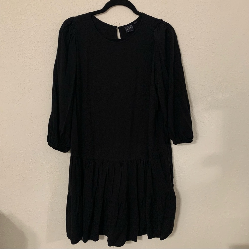 Black Drop Waist Dress